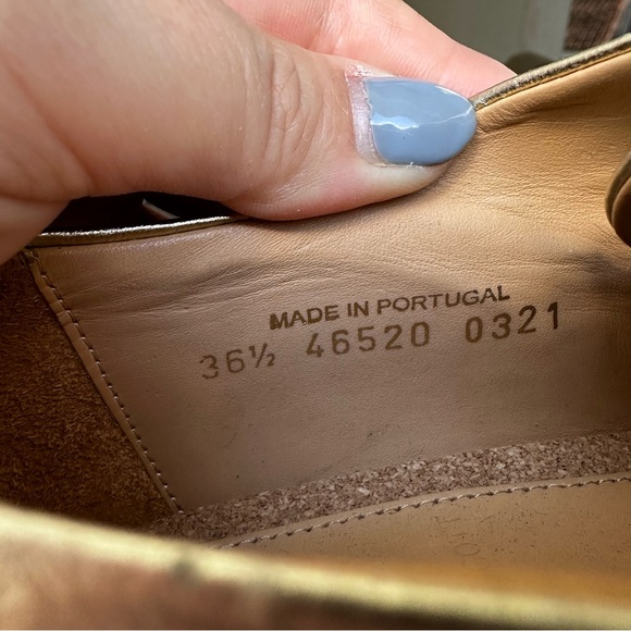 The Office of Angela Scott Ms. Baker Black Cream Leather Toe Cap Oxford Shoes - Picture 16 of 16